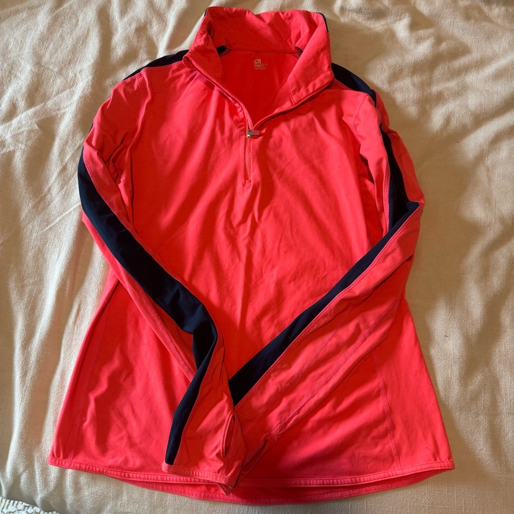 GAP Coral Quarter-Zip Pullover
